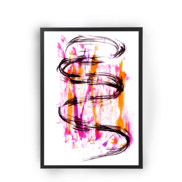 Poster abstracto manchas