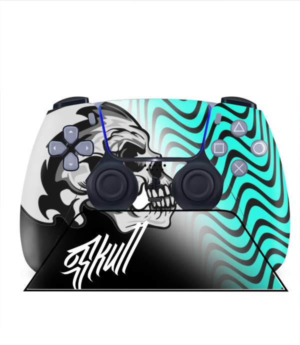 Soporte + vinilo  SKULL  para mando PS5