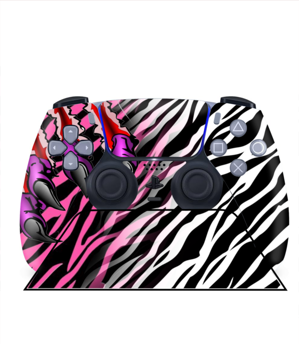 Soporte + vinilo  wild rose para mando PS5