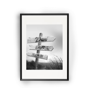 Poster Cartel de madera personalizable con nombre