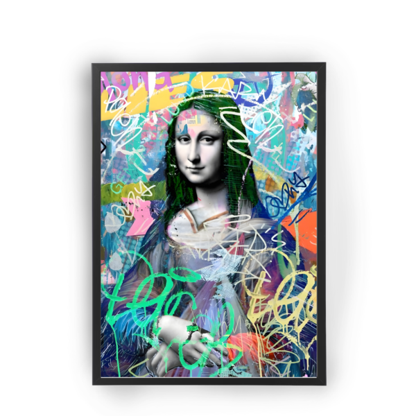 Poster La Gioconda Grafiti color