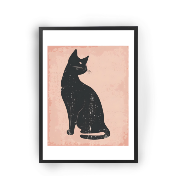 Poster pink cat