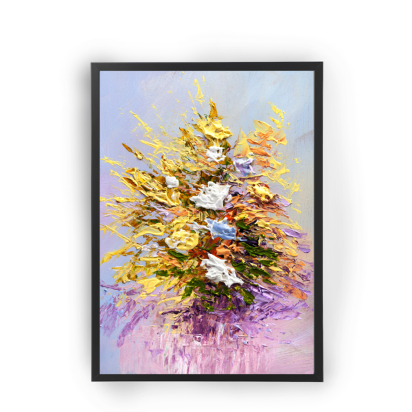 Poster abstracto  pintura salpicada