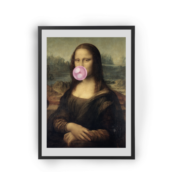 Poster La Gioconda con pompa