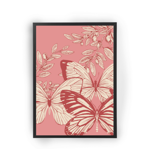 Poster Mariposas rosas
