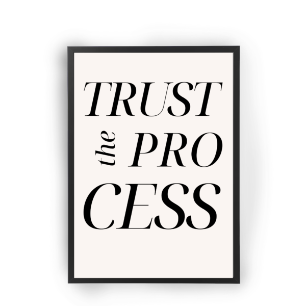 Poster Trust the process