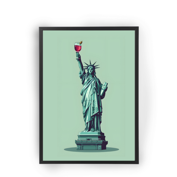 Poster estatua de la libertad copa