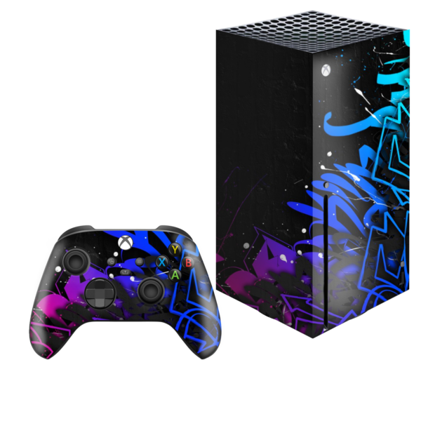 Vinilo XBOX  serie X black grafiti